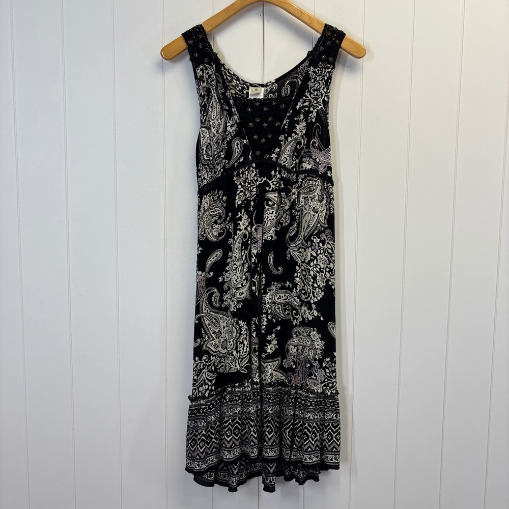 Forbidden Boho Festival Floral Dress Women Size S Peasant Hippie Beach Vacation
